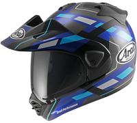 Arai TOUR-X5 Match Casco de Enduro, negro-blanco-azul, tamaño M para Hombres