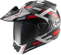 Arai TOUR-X5 Match Casco de Enduro, negro-blanco-rojo, tamaño S para Hombres
