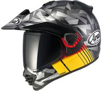Arai Tour-X5 Nation "DE", casco de aventura XL female Mate Gris/Negro/Rojo/Amarillo