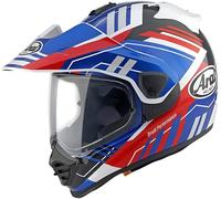 Arai Tour-X5 Trail Casco de motocross, Azul/Rojo/Blanco, Talla L (59/60)