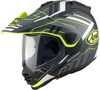 Arai Tour-X5 Trail Casco de motocross, negro-blanco-amarillo, tamaño S para Hombres