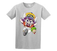 Arale Norimaki Dr. Slump Men's T-Shirt Unisex Gray Cotton Hip Hop Print tee Shirts S