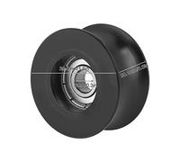 Aramox 0840UU Polea con Ranura Tipo U, Rodillo de Plástico Metálico con Lubricación Interna para Puertas y Equipos Mecánicos