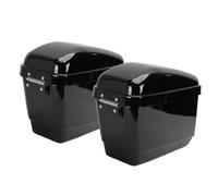 Aramox 1 par de Alforjas Duras para Moto de 45L con Kit de Montaje de Revestimiento de Bloqueo Caja de Almacenamiento Lateral Universal para Maletero de Motocicleta de Plástico ABS
