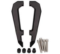 Aramox 1 Par de Barras de Agarre para Asiento Trasero de Motocicleta de Repuesto para MSX125 GROM 2021+, Aleación de Aluminio para Asiento Trasero de Motocicleta con Accesorio de Montaje(Negro)