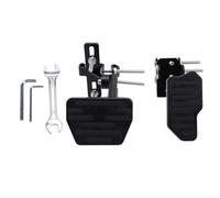 Aramox 1 par de Extensores de Pedal de Acelerador y Freno, Longitud y ángulo Ajustables. Extensor de Pedales de Freno Acelerador para Coches Karts.