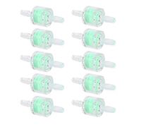 Aramox 10 Piezas ABS Acuario de Acuario Silicona Filtro de la Manguera de Pescado Conector del Conector de la Manguera para la Filtración de la Pecera del con 4 Tamaños Verdes (4 mm)
