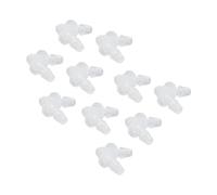 Aramox 10 Piezas de Junta de Manguera de Codo PE Conector de Manguera de 90 Grados de Igual Diámetro en Forma de L para Tubo de Bomba y Tubo de Silicona, Pared Interior Lisa, Tamaño Ligero para Uso