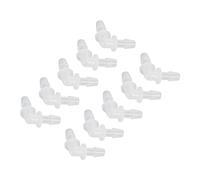Aramox 10 Piezas de Junta de Manguera de Codo PE Conector de Manguera de 90 Grados de Igual Diámetro en Forma de L para Tubo de Bomba y Tubo de Silicona, Pared Interior Lisa, Tamaño Ligero para Uso