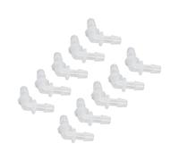 Aramox 10 Piezas de Junta de Manguera de Codo PE Conector de Manguera de 90 Grados de Igual Diámetro en Forma de L para Tubo de Bomba y Tubo de Silicona, Pared Interior Lisa, Tamaño Ligero, Conexión