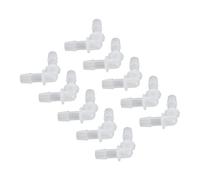 Aramox 10 Piezas de Junta de Manguera de Codo PE Conector de Manguera de 90 Grados de Igual Diámetro en Forma de L para Tubo de Bomba y Tubo de Silicona, Pared Interior Lisa, Tamaño Ligero, Conexión