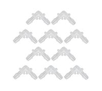 Aramox 10 Piezas de Junta de Manguera de Codo PE Conector de Manguera de 90 Grados de Igual Diámetro en Forma de L para Tubo de Bomba y Tubo de Silicona, Pared Interior Lisa, Tamaño Ligero, Conexión