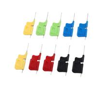 Aramox 10 Pinzas de Prueba SMD para Circuitos Integrados, Sonda de Alambre Ultrafina de 0,13 Mm, Pinza para Chips SOIC, TSSOP y QFP sin Soldadura para Programación y Depuración, P