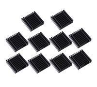 Aramox 10 Unidades de Disipador de Calor de Aluminio para Refrigeración del Controlador GPU, Motor de Impresora 3D, 40 X 9 X 40 Mm con Cinta Adhesiva Conductora Térmica