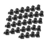 Aramox 100 Pcs Fuertes Agarres y Durabilidad Lindos Clips Negros de Aspecto Lindo, lo Mejor para Todas las Ocasiones y Regalos Ideales para Todos, Infinitas Posibilidades Creativas con Mini Clips de