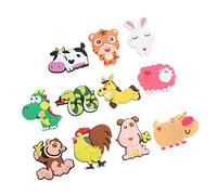 Aramox 12 Imanes de Animales para Nevera, Diseños de PVC 3D con Fuerte Sujeción para un Aprendizaje Divertido con Niños en Refrigeradores y Superficies Magnéticas