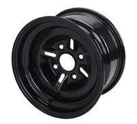 Aramox 12 Inch ATV Front Wheel Rim, 25x8-12 Steel Black 4 Bolt Wheel Rim for Go Kart, Quad, Dirt Bike, Buggy