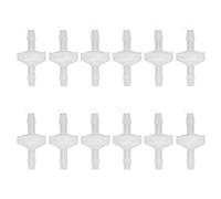 Aramox 12 Piezas de Válvula de Retención de Acuario Resistente Al Aceite Resistir un Camino a la Válvula de Retención de Aire de Aire para Peces Industria Química (4 mm)