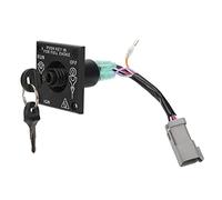 Aramox 176408 Interruptor de encendido fuera de borda con llave, interruptor de corte de encendido de un solo motor con llaves de repuesto para BRP Evinrude fuera de borda