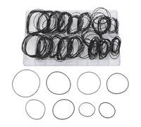 Aramox 180pcs o Anillos Reloj Junta de Sellado 18 Tamaños Reloz del Anillo de Sellado de la Cubierta Posterior Juntas de Goma 2 Espesores de 0.5 Mm, 0.6 Mm, de 16 Mm a 30 Mm