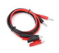 Aramox 2 Cables de Sonda de Prueba con Conector Tipo Banana, Cable de Silicona con Botas Aislantes para Pruebas Eléctricas, 104,5 Cm para Laboratorios de Física y Mantenimiento