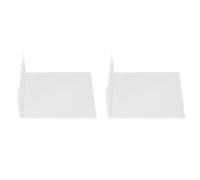 Aramox 2 Estantes de Pared Flotantes de Acrílico, Estantes de Pared Pequeños para Baño, Cocina, Dormitorio, Decoración de Oficina, a Prueba de Arañazos con Adhesivo y Tornillos, 15 X 15 X 7 Cm,