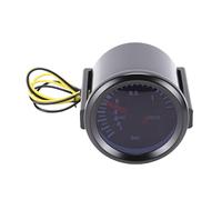 Aramox 2 Inch Boost Gauge, 52mm Smoked Lens Digital Analog Display Turbo Pressure Gauge with Pod and Blue LED Backlight for Gas Cars 12V DC (bar)