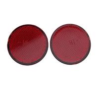 Aramox, 2 Uds., Reflector de Parachoques Trasero, Reflector Exterior Rojo Redondo, Ajuste Automático para 2007-2015