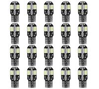 Aramox 20 Bombillas de Luz de CuñA Lateral para Coche de 8 LED, Repuesto de Bombilla Lighr para Canbus T10 194 168 W5W 5730, 12 V, 0,09 A