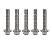 Aramox 20 Tornillos M10 X 1,5 A2 70 de Acero Inoxidable con Bridas de Cabeza Hexagonal DIN6921 con Junta de Rosca Gruesa 700 N mm² para Reparaciones de Automóviles, Montaje de Maquinaria, Uso en