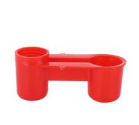 Aramox 20pcs de la Fuente de Bebida de Pájaros Bebedor Higiénico Fácil de Limpiar Conexión a Prueba de Fugas de Borde Liso PVC Rojo para Accesorio para Granjas de Aves de Corral