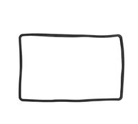 Aramox 230x360mm Control Central Navegación Protector de Pantalla Marco Cubierta Embellecedora de Silicona Compatible con Tesla Model 3 Y 2021-2023 (Negro)