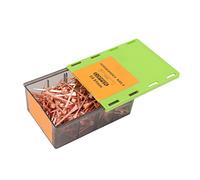 Aramox 250 Clavos de Herradura Chapados en Cobre con Caja de Plástico, Alta Resistencia a la Tracción, Fijación Precisa, Fácil Extracción para Herrar Caballos, Granjas Ganaderas (Hermano)