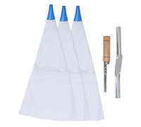 Aramox 3 Bolsas de Mortero de Masonería PVC Pesadas Bolsas de Lechada con Puntas de Acero Inoxidable Unión de Ladrillo y Puntero de Tortugas para Ladrillos de Piedra y Baldosas de Piso
