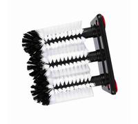 Aramox 3 Cepillo de Cepillo Base de Plástico de Plástico Nylon Copa Pincel para Copa de Vidrio Taza de Agua con Giratorio Cabezales de de Larga Duración Uso Versátil Diseño Conveniente Fácil de Usar