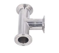 Aramox 3 Maneras en el Ajuste de la Junta de la Junta de Tubería 304 Acero Inoxidable Conector T en Forma de Conector T 150f Adaptador de Manguera para Plomería y Uso Industrial (25)