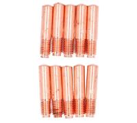 Aramox 30 Puntas de Contacto, Repuesto de Puntas de Soldadura de Latón, de Contacto de Antorcha MIG para M10 M15 M25 M40 M150, Diámetro de 0,035 Pulgadas para un Rendimiento de Soldadura sin Costuras