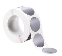 Aramox 300Pcs Calcomanías para Rascar, Etiquetas Redondas Adhesivas de PVC con Película Transparente para Bodas, Baby Showers, Fiestas, Revelaciones de Género, Promociones Comerciales (Como se