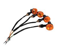 Aramox 4 Unids Señales de Indicador Universal de Motocicleta Indicadores de Moto Blinker 12V Bombilla Ámbar