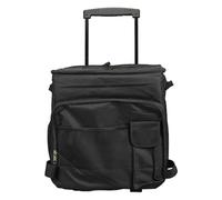 Aramox 43L Rolling Bag Roinling Bag Solsible Coacher con Barra de Tranvía y Poleas Silenciosas para Acampar Viajes de Picnic Al Aire Libre