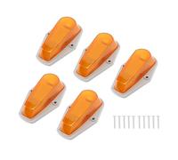 Aramox 5 Luces LED de Marcador de Cabina, 12 V, ámbar, Alto Brillo, Impermeables, Resistentes a los Golpes, Luces de Marcador de Techo de Cabina para Camiones, Remolques, Actualice su