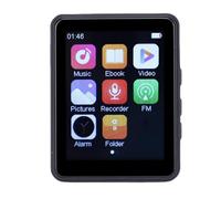 Aramox 64GB Reproductor MP3 Bluetooth, 2.4 Pulgadas Pantalla Táctil Full HD con Radio FM y Lector Electrónico, Altavoz Incorporado, hasta 128GB