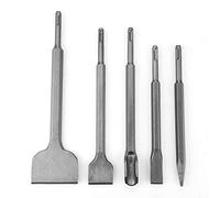 Aramox 6pcs SDS Plus de Cincel, Brocas de Acero Endurecida para Romper, Cincelar y Demolición en Concreto, Piedra y Mampostería, Cinceles de Martillo Altamente Eficientes con 5 Piezas Diferentes,