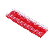 Aramox Abrazadera de Cable Clip de Cable ABS 20PCS Organizador de Autoadhesivo para Escritorio Pared Coche, Sostiene Cables de hasta 1 Cm, Opción de Refuerzo de Tornillo, para Configuración de (claro)