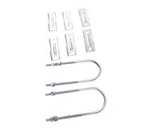 Aramox Abrazadera de Mástil de Antena Doble, Abrazadera de Tubería de