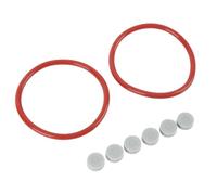Aramox Adaptador de Cinta Kit de Reparación de Sellos de Goma Juntas Tóricas de Goma y ABS para Adaptador NAB 2 Juntas Tóricas 6 Discos para NAB Reemplazo Rápido para Usuarios de Carretes de Cinta