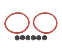 Aramox Adaptador de Cinta Kit de Reparación de Sellos de Goma Juntas Tóricas de Goma y ABS para Adaptador NAB 2 Juntas Tóricas 6 Discos para NAB Reemplazo Rápido para Usuarios de Carretes de Cinta