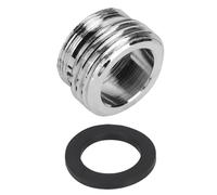 Aramox Adaptador de Grifo de Cocina Adaptador de Válvula Desviadora de Grifo de Latón Cromado 15 16 27 Macho 55 64 27 Hembra a 3 4 MGH para Fregadero de Cocina Manguera de Jardín Lavavajillas