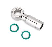 Aramox Adaptador de Manguera de Oliva, Conector Banjo de Tubo de Freno de Acero Inoxidable, Conector de Manguera de Freno Hidráulico Reutilizable para Bicicletas SLX XT MT4, Kit de Inserción de