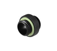 Aramox Adaptador de Refrigeración por Agua G1 4 Accesorio de Rosca de Metal 2 Piezas con Junta Tórica Integrada Larga o Corta para de Refrigeración por Agua de Computadora Conector Universal G1 4